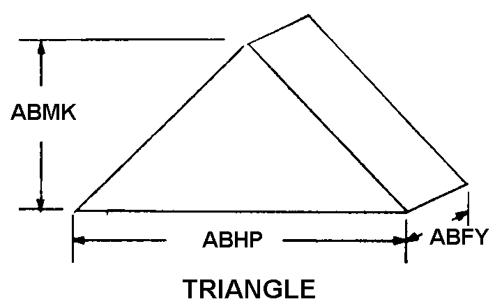 TRIANGLE style nsn 5985-00-268-3777