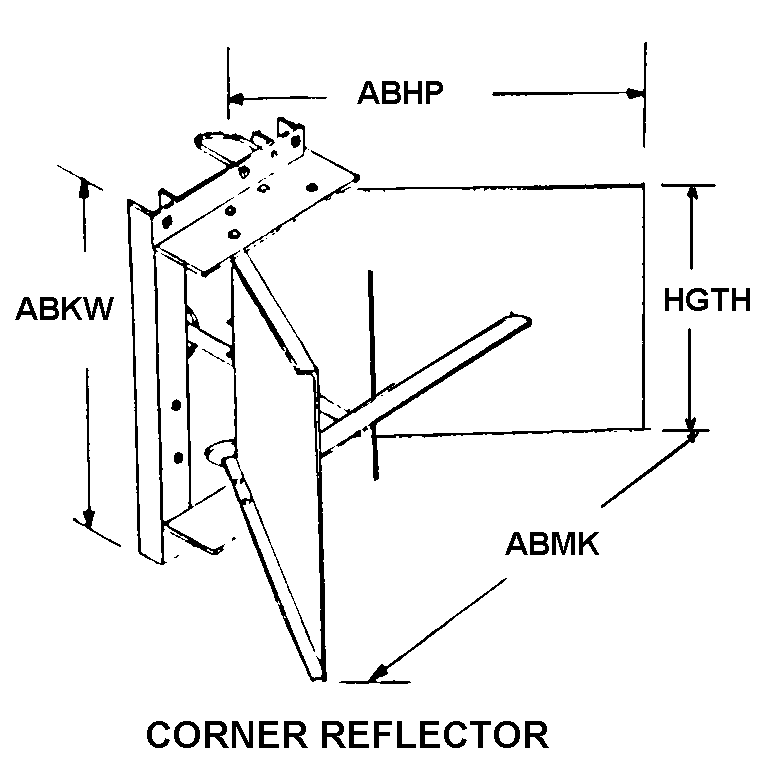 CORNER REFLECTOR style nsn 5985-00-158-3204