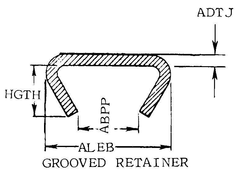 GROOVED RETAINER style nsn 5342-01-418-1015