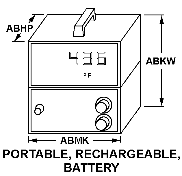 PORTABLE, RECHARGEABLE, BATTERY style nsn 6685-01-398-9099