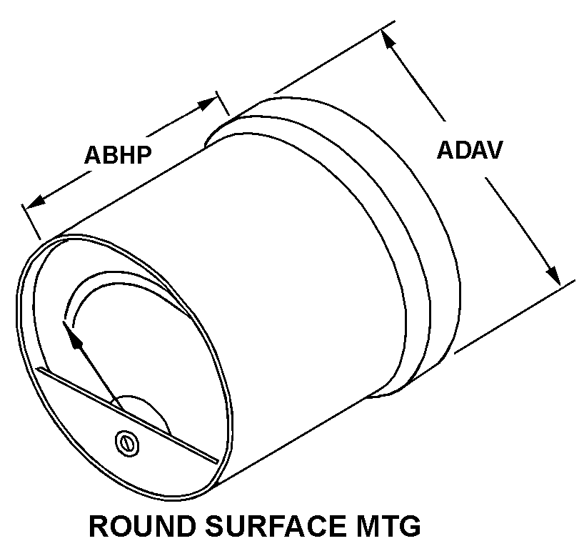 ROUND SURFACE MTG style nsn 6625-00-726-3044