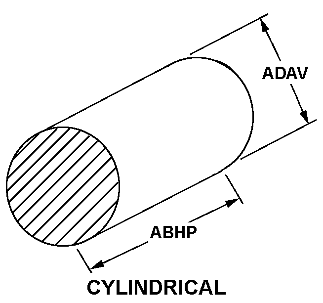 CYLINDRICAL style nsn 6625-00-849-7642