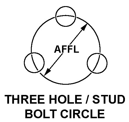 THREE HOLE/STUD BOLT CIRCLE style nsn 6625-00-728-3183
