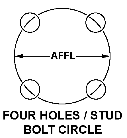 FOUR HOLE/STUD BOLT CIRCLE style nsn 6625-00-729-4129