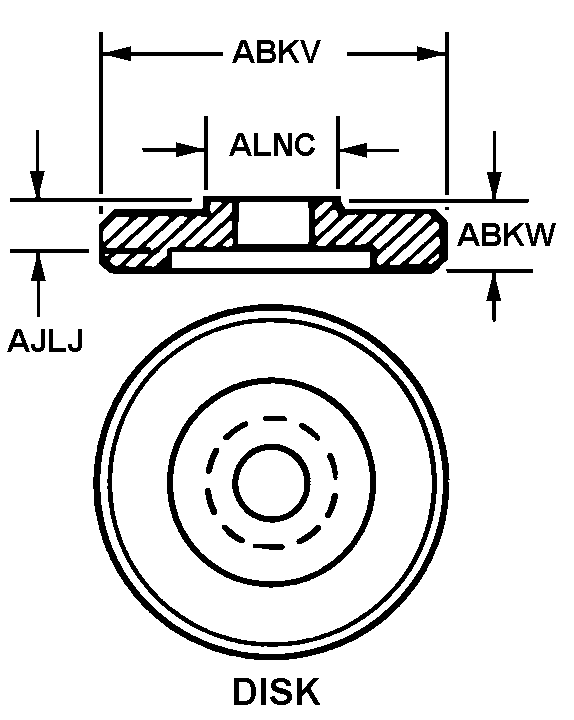 DISK style nsn 5340-00-723-6094