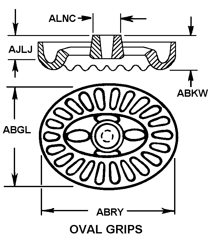 OVAL GRIPS style nsn 5340-00-469-1791
