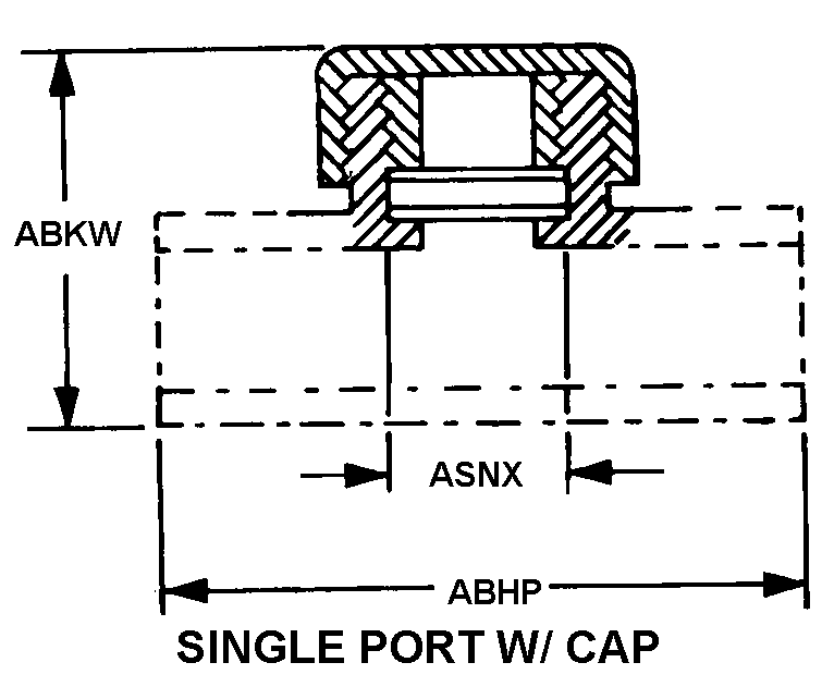 SINGLE PORT W/CAP style nsn 6680-01-091-2427