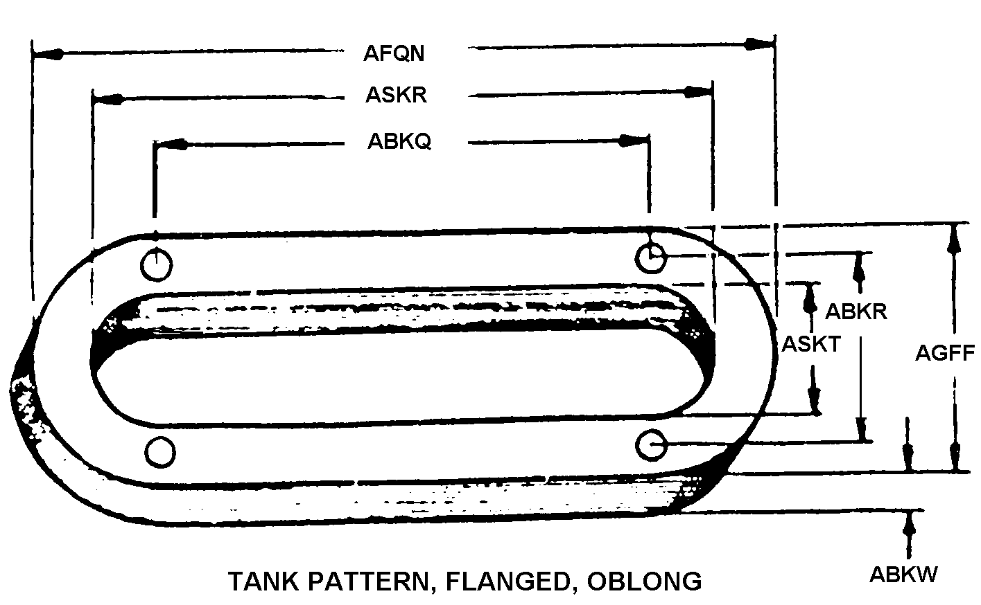 TANK PATTERN, FLANGED, OBLONG style nsn 6680-00-786-1795