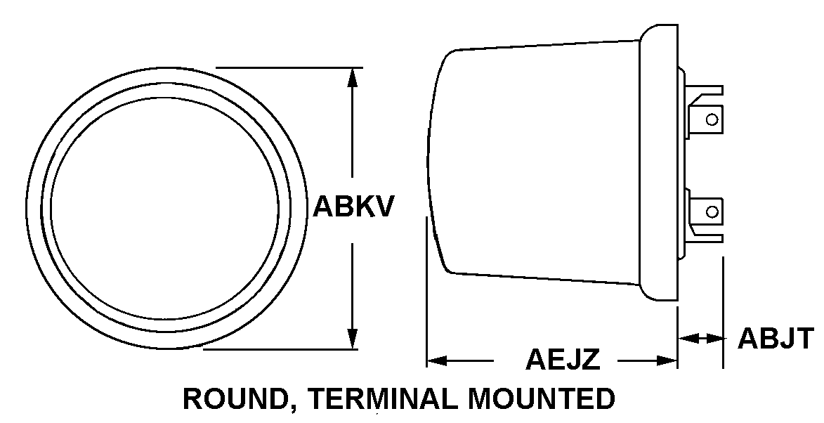 ROUND, TERMINAL MOUNTED style nsn 6625-01-365-6064