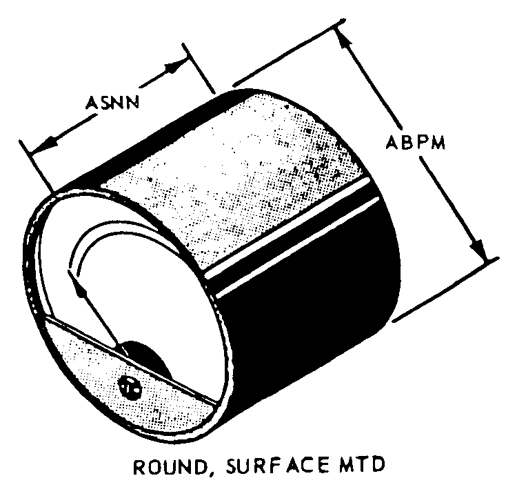 ROUND, SURFACE MTD style nsn 6625-01-056-4140