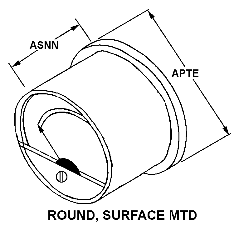 ROUND, SURFACE MTD style nsn 6625-01-056-4140