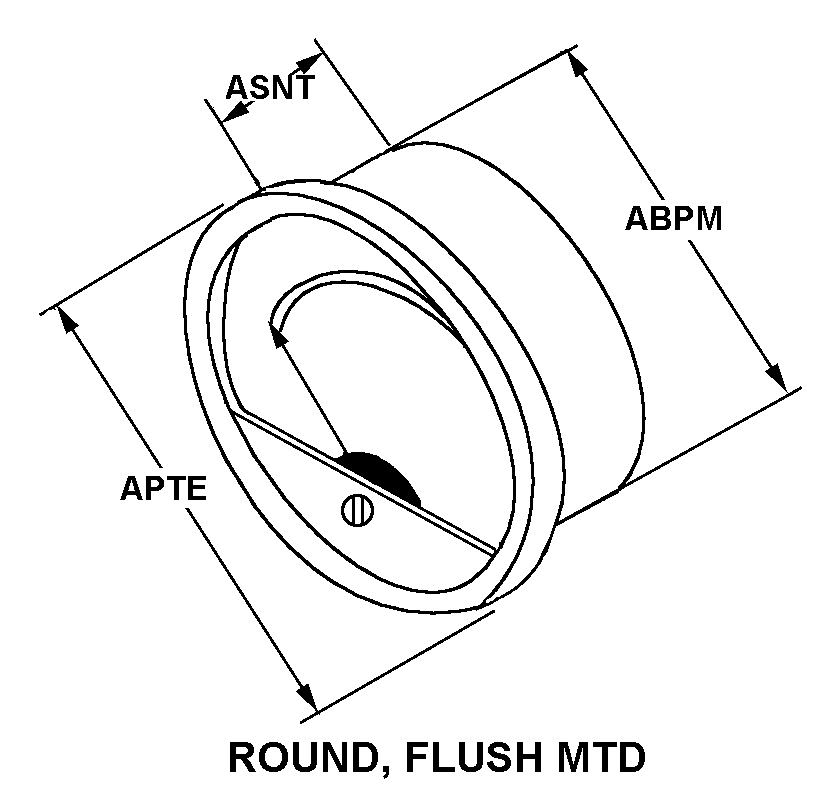 ROUND, FLUSH MTD style nsn 6625-01-632-3347