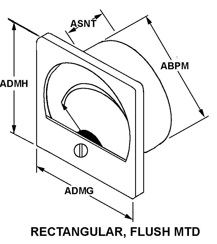RECTANGULAR, FLUSH MTD style nsn 6625-01-382-1430