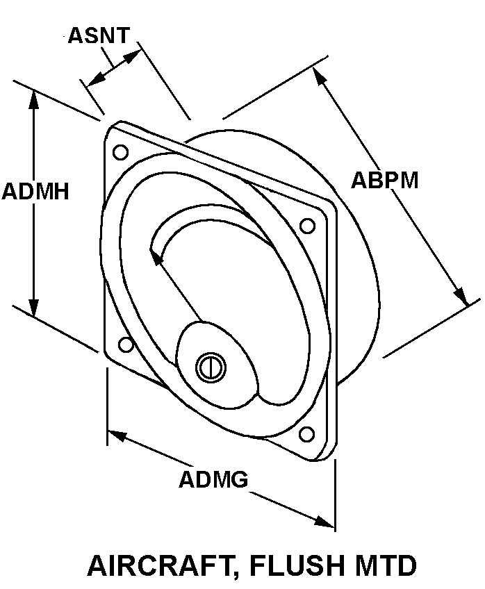 AIRCRAFT, FLUSH MTD style nsn 6625-00-079-5196