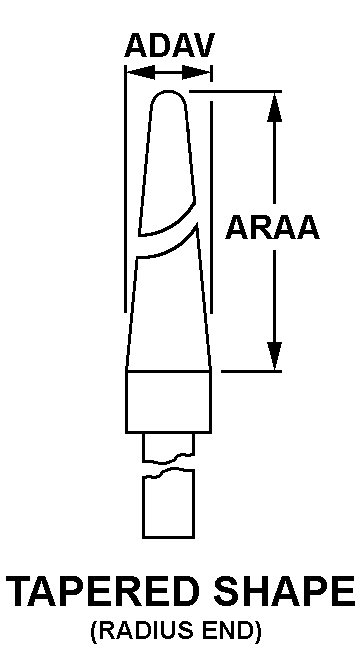 TAPERED SHAPE style nsn 3455-01-389-0596