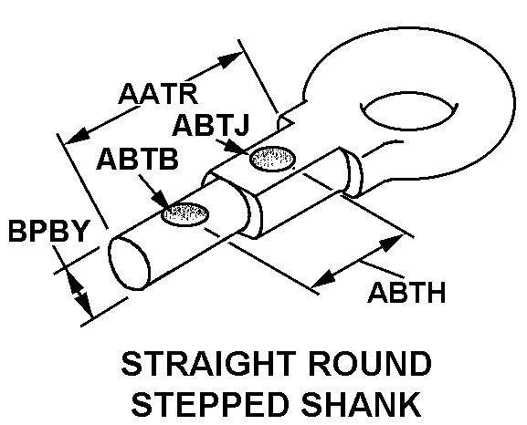 STRAIGHT ROUND STEPPED SHANK style nsn 2540-00-060-5257