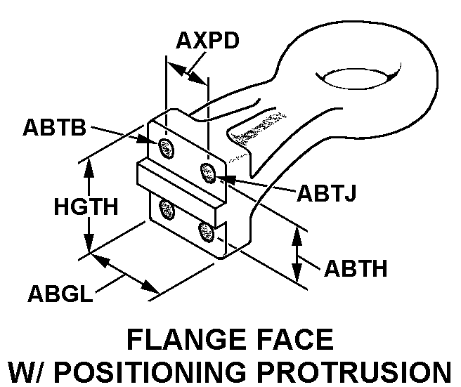 FLANGE FACE W/POSITIONING PROTRUSION style nsn 2540-01-611-8242