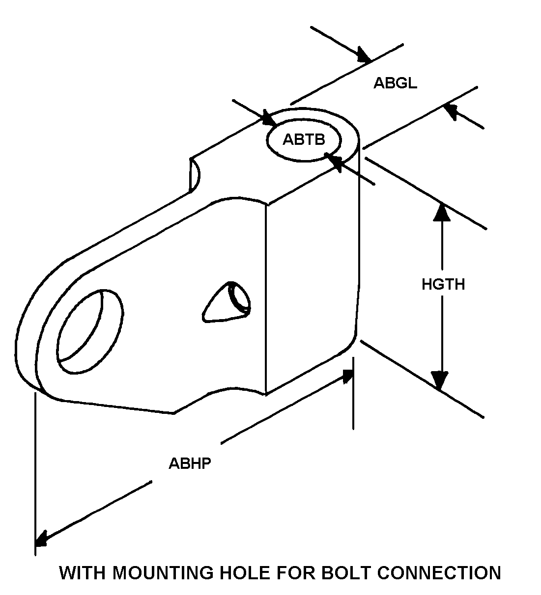 WITH MOUNTING HOLE FOR BOLT CONNECTION style nsn 2540-01-573-6629