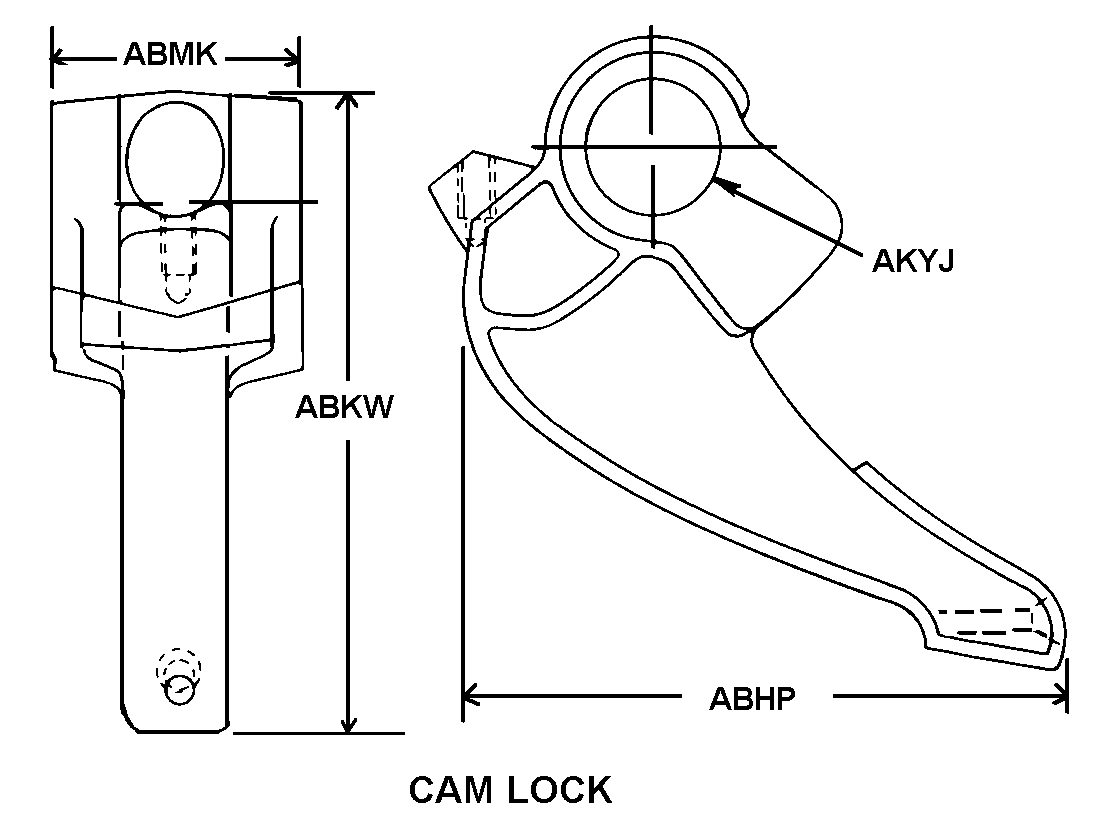 CAM LOCK style nsn 2540-00-241-0584