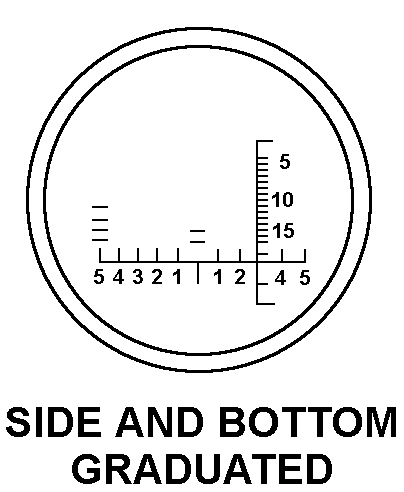 SIDE AND BOTTOM GRADUATED style nsn 1240-01-616-0480