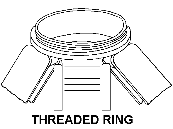 THREADED RING style nsn 1240-00-604-9615