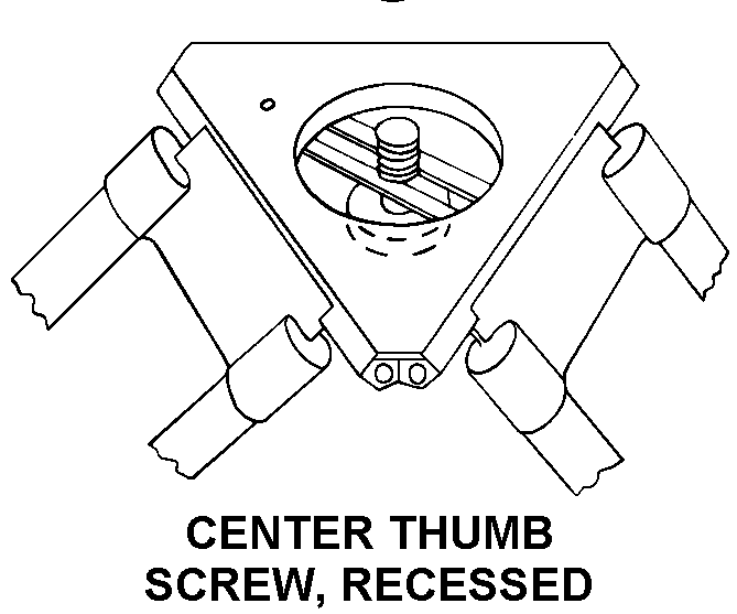 CENTER THUMB SCREW, RECESSED style nsn 5855-00-135-0162