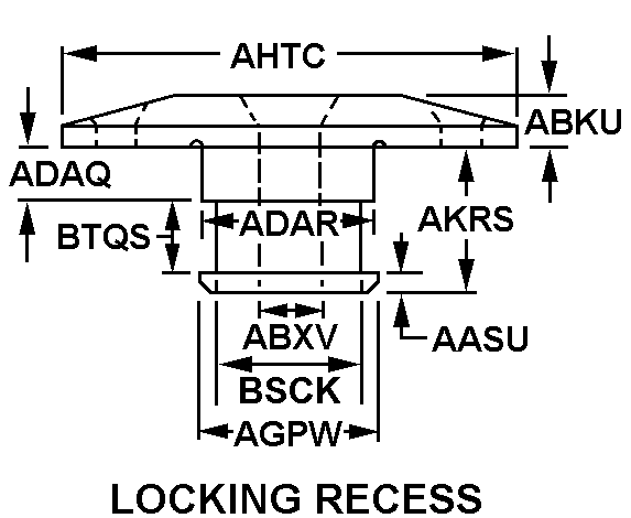 LOCKING RECESS style nsn 2510-01-109-7054