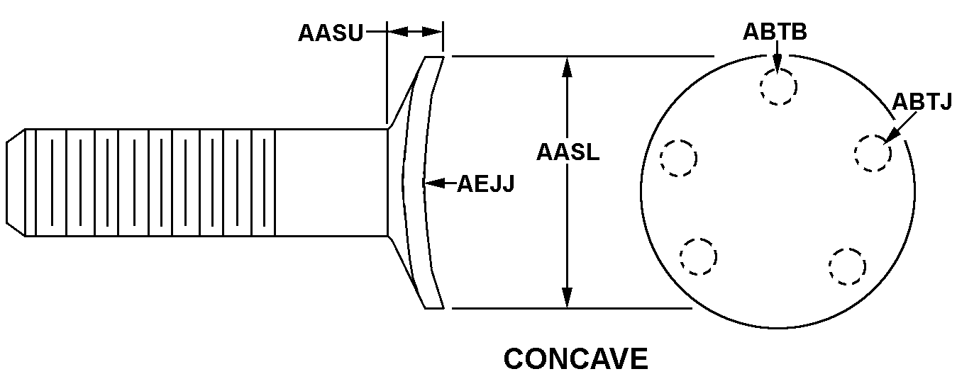 CONCAVE style nsn 5307-01-479-9681