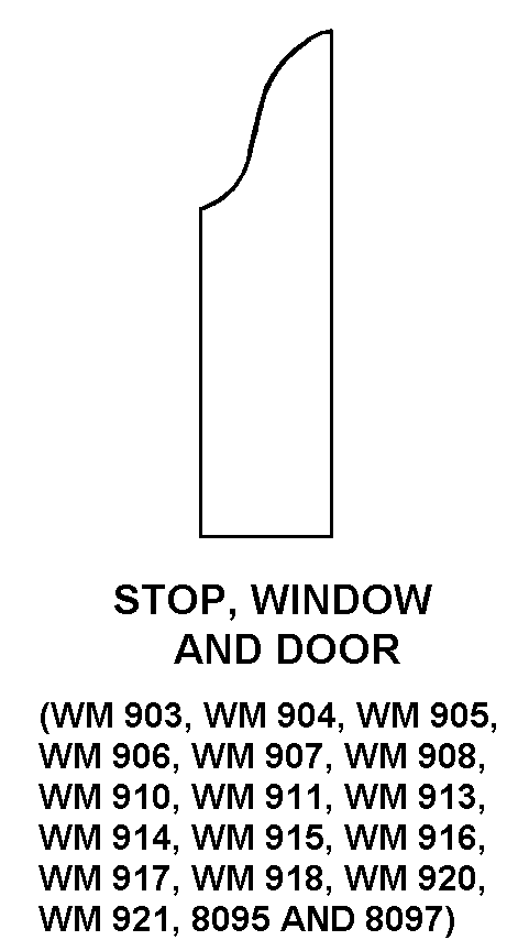 STOP, WINDOW AND DOOR style nsn 5510-00-274-7432