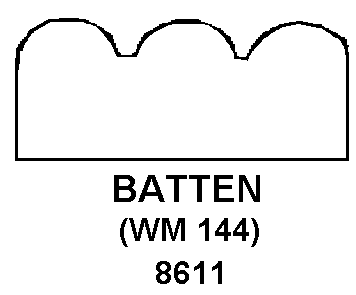 BATTEN style nsn 5510-00-274-7449