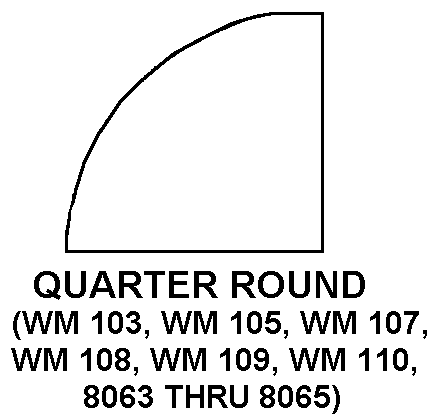 QUARTER ROUND style nsn 5510-00-224-7630