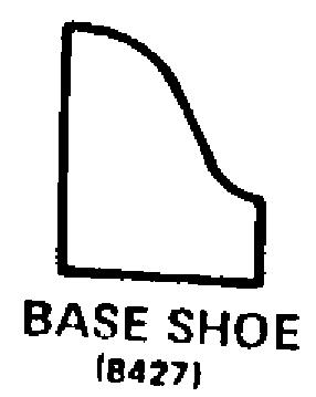 BASE SHOE style nsn 5510-00-224-7622