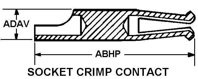 SOCKET CRIMP CONTACT style nsn 5999-01-135-5150