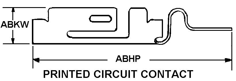 PRINTED CIRCUIT CONTACT style nsn 5999-01-119-5999