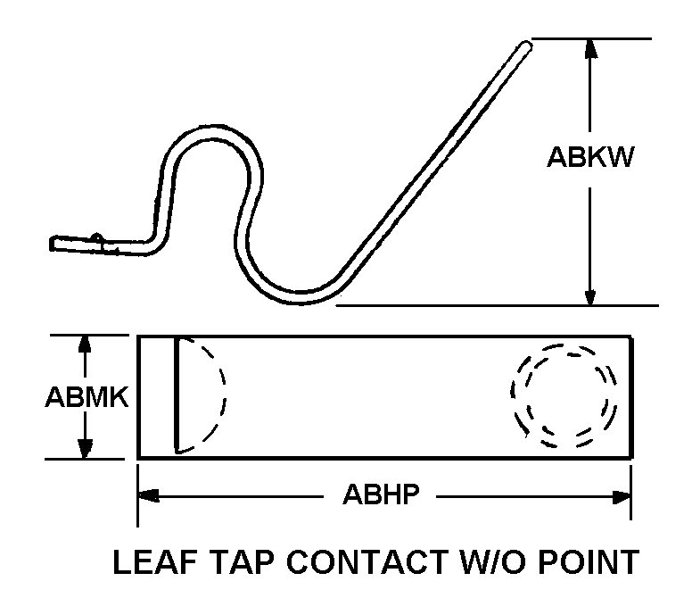 LEAF TAP CONTACT W/O POINT style nsn 5999-00-859-2403