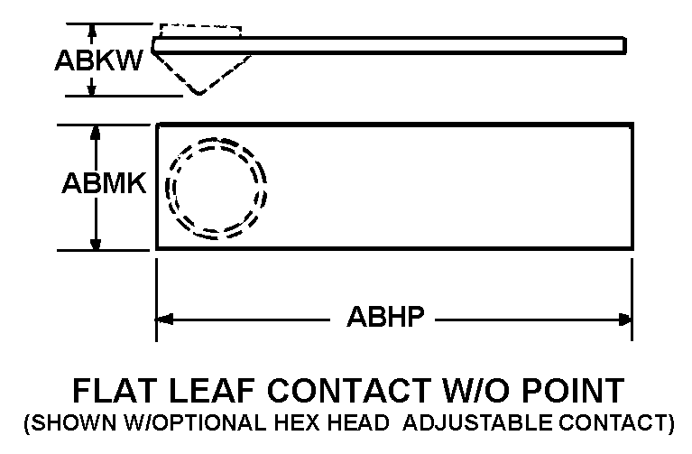 FLAT LEAF CONTACT W/O POINT style nsn 5999-00-321-0020