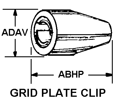 GRID PLATE CLIP style nsn 5999-01-090-3953