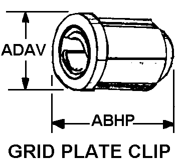GRID PLATE CLIP style nsn 5999-01-432-8213