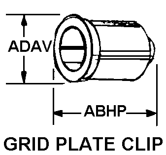 GRID PLATE CLIP style nsn 5999-00-622-0746