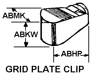 GRID PLATE CLIP style nsn 5999-00-593-3805