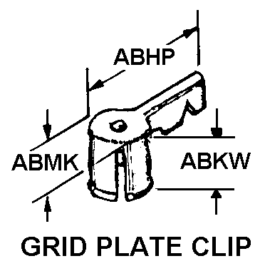 GRID PLATE CLIP style nsn 5999-00-724-2424