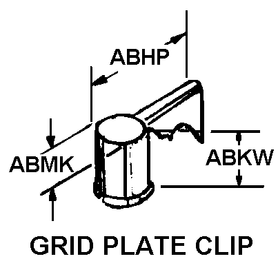 GRID PLATE CLIP style nsn 5999-01-028-6011