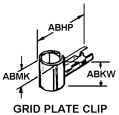 GRID PLATE CLIP style nsn 5999-00-177-1692