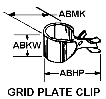 GRID PLATE CLIP style nsn 5999-01-063-8092