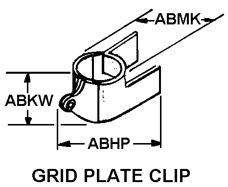 GRID PLATE CLIP style nsn 5999-00-263-1042