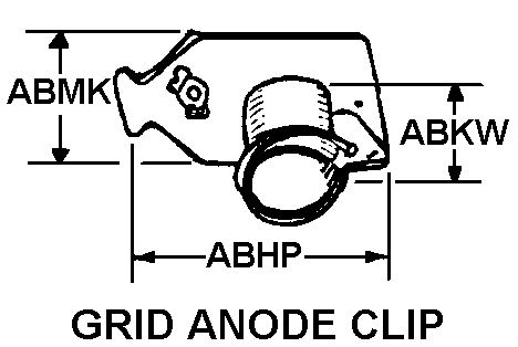 GRID ANODE CLIP style nsn 5999-01-162-4622