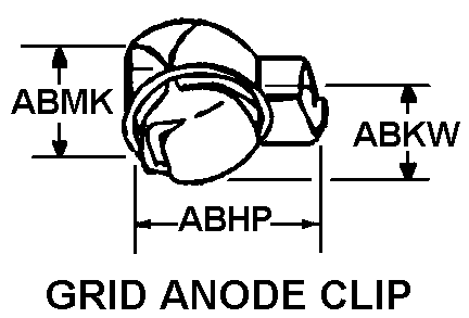 GRID ANODE CLIP style nsn 5999-01-160-2951