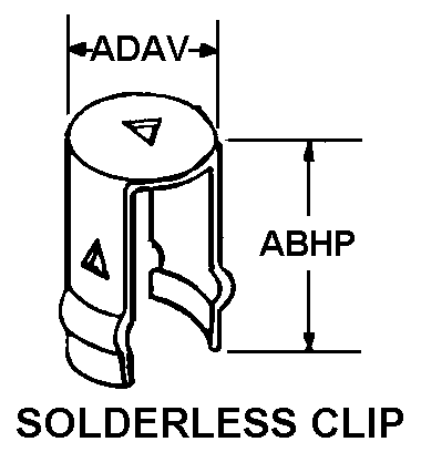 SOLDERLESS CLIP style nsn 5999-00-215-7295