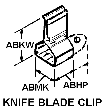 KNIFE BLADE CLIP style nsn 5999-01-089-2131