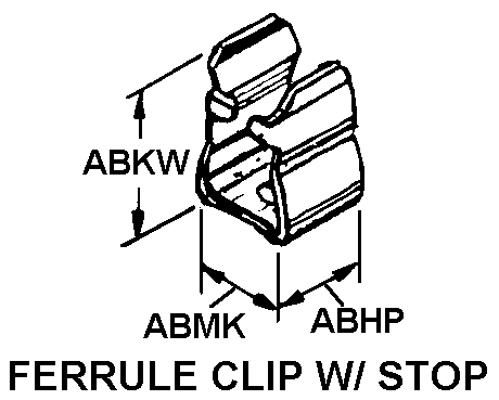 FERRULE CLIP W/STOP style nsn 5999-00-256-1626